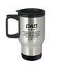 Funny Dad Travel Mug, Dad No Matter What Life Throws At You, Sarcasm Birthday Gift For Father From Son Daughter, Daddy Christmas Gift